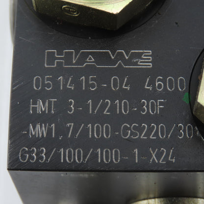 Hawe 051415-04 Hydraulic Directional Control Valve Assembly 24 VDC Coil