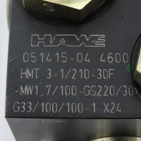 Hawe 051415-04 Hydraulic Directional Control Valve Assembly 24 VDC Coil