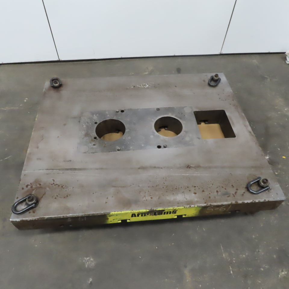 60"x48"x 6" Tooling Fixture  Plate Table Platen /T-Slots & Wheels
