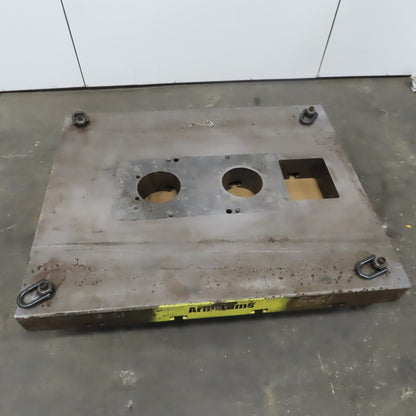 60"x48"x 6" Tooling Fixture  Plate Table Platen /T-Slots & Wheels