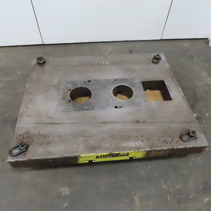 60"x48"x 6" Tooling Fixture  Plate Table Platen /T-Slots & Wheels