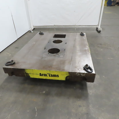 60"x48"x 6" Tooling Fixture  Plate Table Platen /T-Slots & Wheels