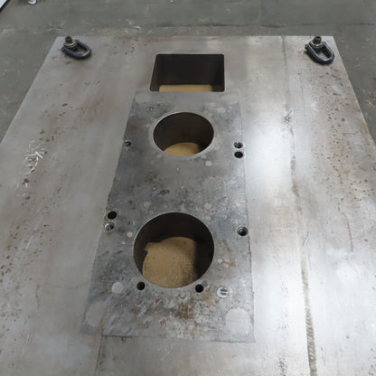 60"x48"x 6" Tooling Fixture  Plate Table Platen /T-Slots & Wheels