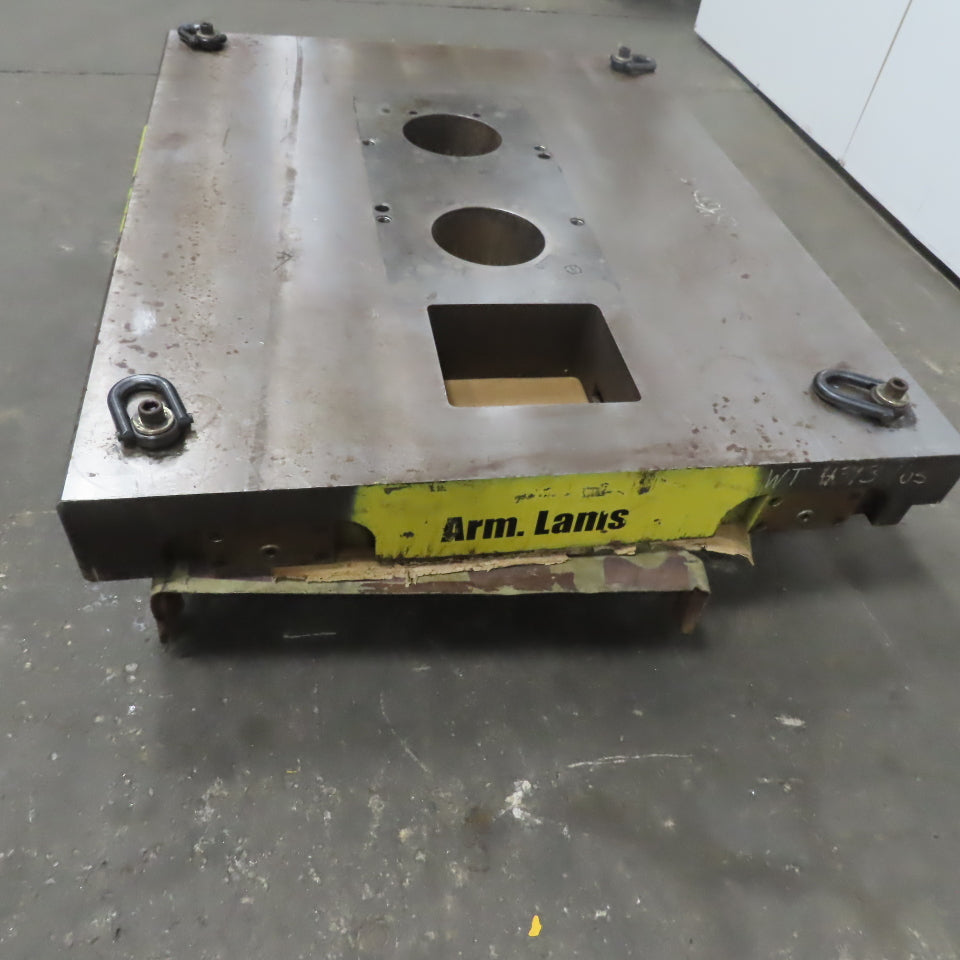 60"x48"x 6" Tooling Fixture  Plate Table Platen /T-Slots & Wheels
