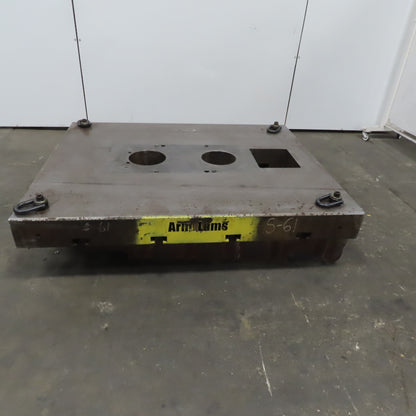60"x48"x 6" Tooling Fixture  Plate Table Platen /T-Slots & Wheels