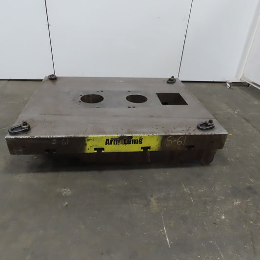 60"x48"x 6" Tooling Fixture  Plate Table Platen /T-Slots & Wheels