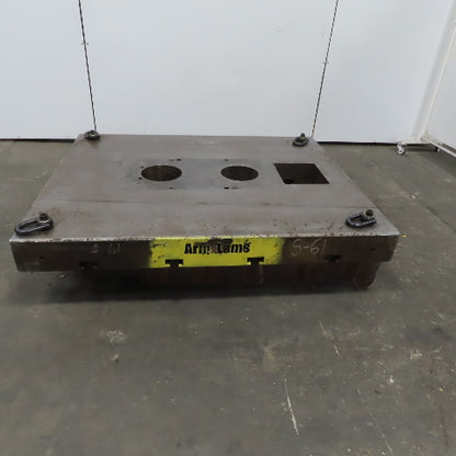 60"x48"x 6" Tooling Fixture  Plate Table Platen /T-Slots & Wheels