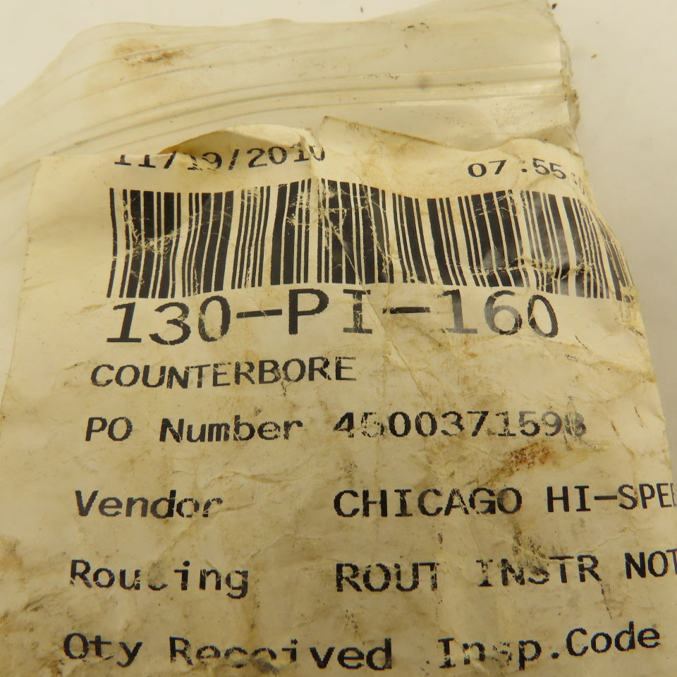 Cline Tools 17/32" Head Dia. 7/16-14 Thread Counterbore Pilot 4-1/16" OAL