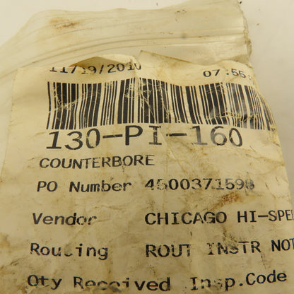 Cline Tools 17/32" Head Dia. 7/16-14 Thread Counterbore Pilot 4-1/16" OAL