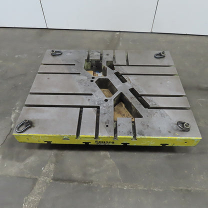 60"x48"x 6" Tooling Fixture  Plate Table Platen W/T-Slots & Wheels