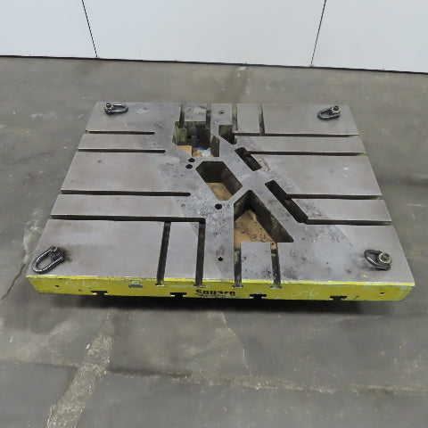60"x48"x 6" Tooling Fixture  Plate Table Platen W/T-Slots & Wheels