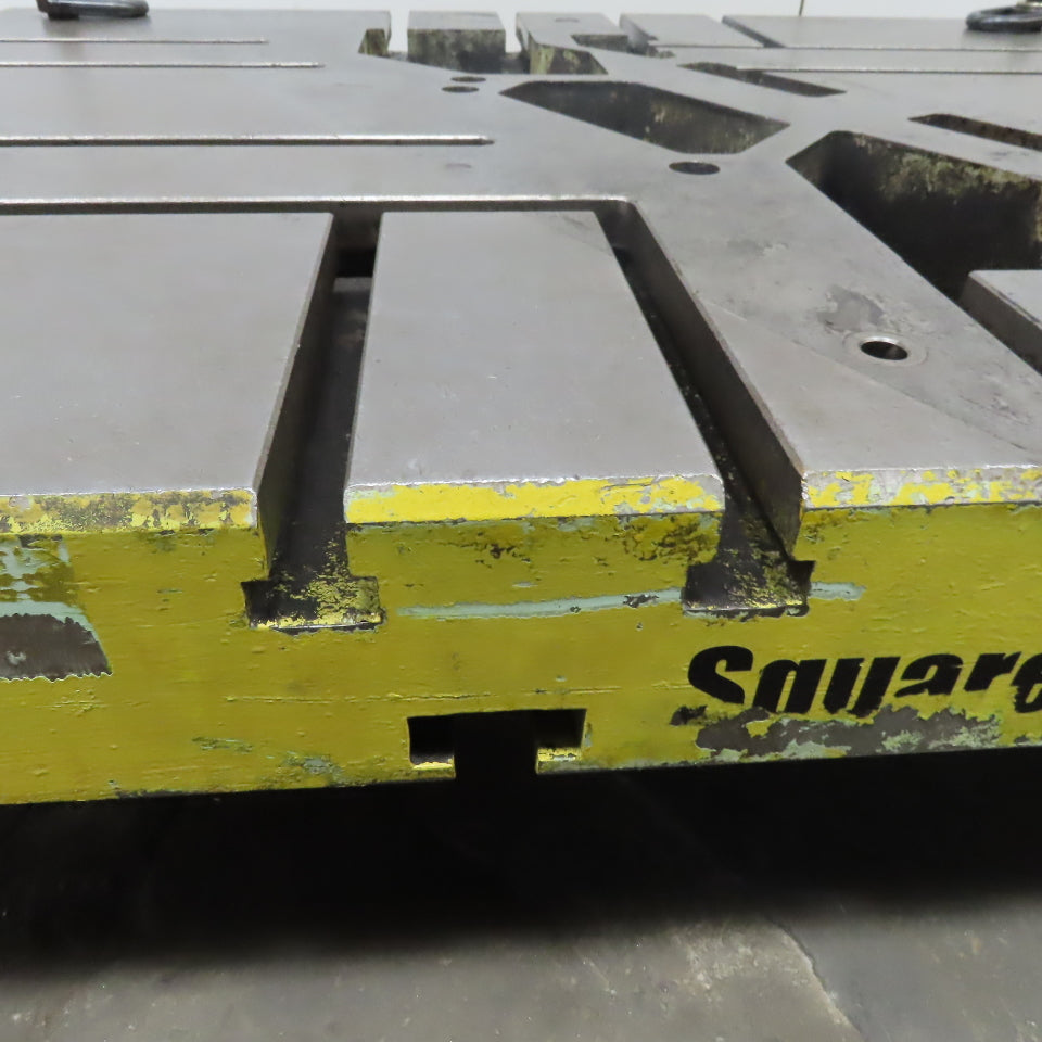 60"x48"x 6" Tooling Fixture  Plate Table Platen W/T-Slots & Wheels