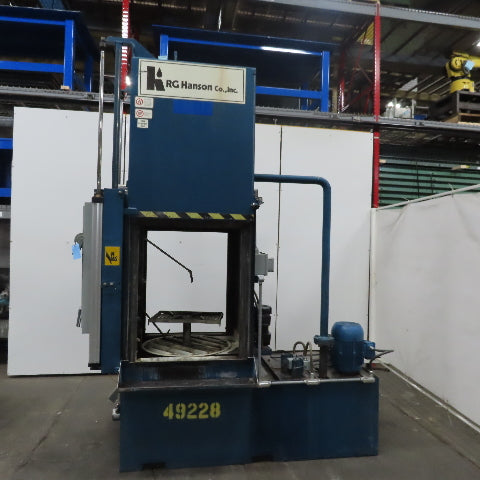 R.G Hanson FTG 26x36-500-E Single Turn Table Heated Parts Washer 26x36" 460V 3Ph