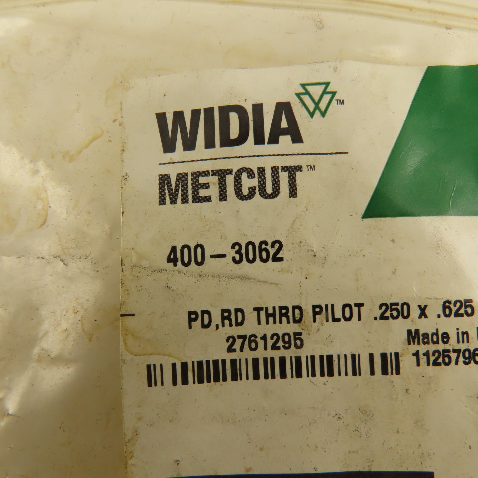 Widia 400-3062 5/8" Head Dia. 1/4-20 Thread Counterbore Pilot 3-3/4" OAL