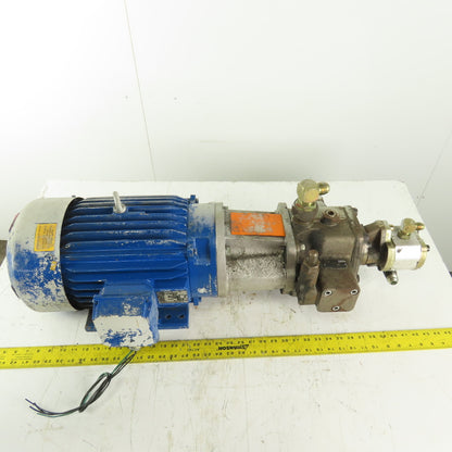 Rexroth PV7-19/40-45RE37MC0-16 10Hp 230/460V 2 Stage Variable Vane & Gear Pump