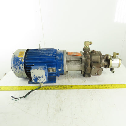 Rexroth PV7-19/40-45RE37MC0-16 10Hp 230/460V 2 Stage Variable Vane & Gear Pump