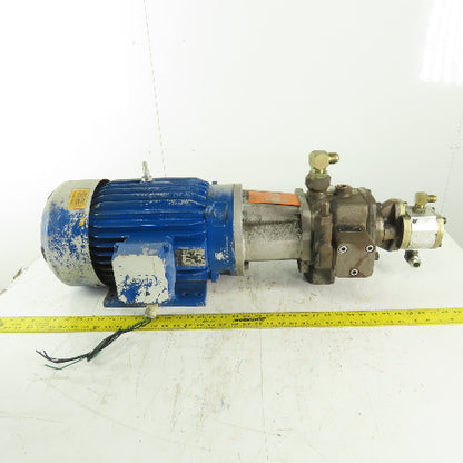 Rexroth PV7-19/40-45RE37MC0-16 10Hp 230/460V 2 Stage Variable Vane & Gear Pump