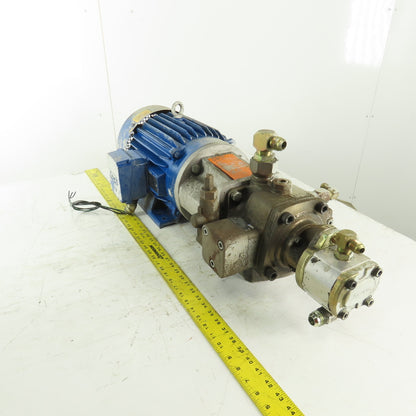 Rexroth PV7-19/40-45RE37MC0-16 10Hp 230/460V 2 Stage Variable Vane & Gear Pump