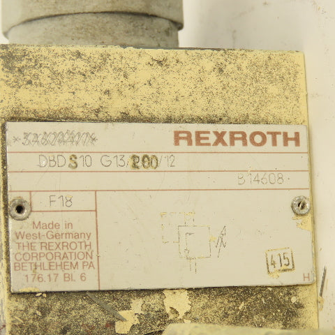 Rexroth DBDS10 G13200/12 Direct Operated Pressure Relief Valve