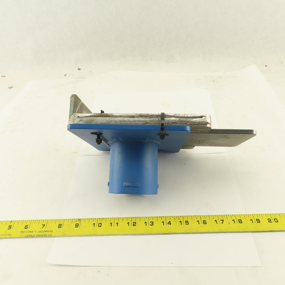 Custom Fab 3" ID Hose Connector Heavy Duty Blast Gate 1/4" Steel