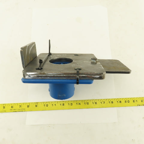 Custom Fab 3" ID Hose Connector Heavy Duty Blast Gate 1/4" Steel