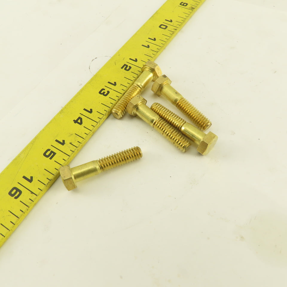 5/16-18 x 1-1/2" Brass Hex Head Bolt Lot Of 5