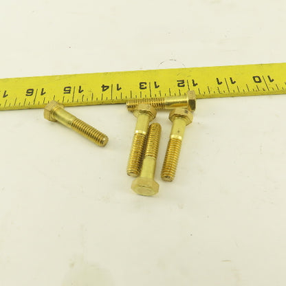 5/16-18 x 1-1/2" Brass Hex Head Bolt Lot Of 5