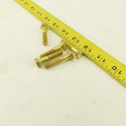 5/16-18 x 1-1/2" Brass Hex Head Bolt Lot Of 5