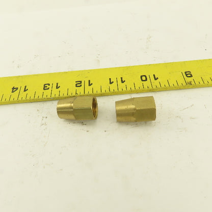 5/8-24 Threaded Brass Flare Nut 3/8" Tube Lot Of 2