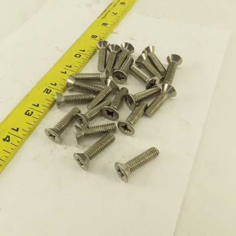 5/16-18 x 1" Stainless Steel Phillips Flat Head Machine Screw Lot Of 20