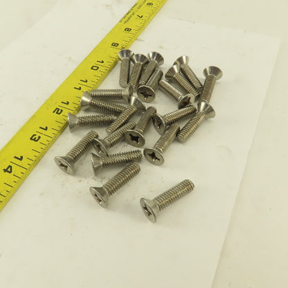 5/16-18 x 1" Stainless Steel Phillips Flat Head Machine Screw Lot Of 20
