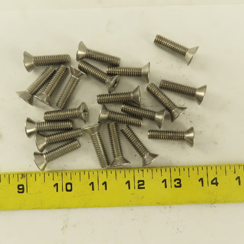 5/16-18 x 1" Stainless Steel Phillips Flat Head Machine Screw Lot Of 20