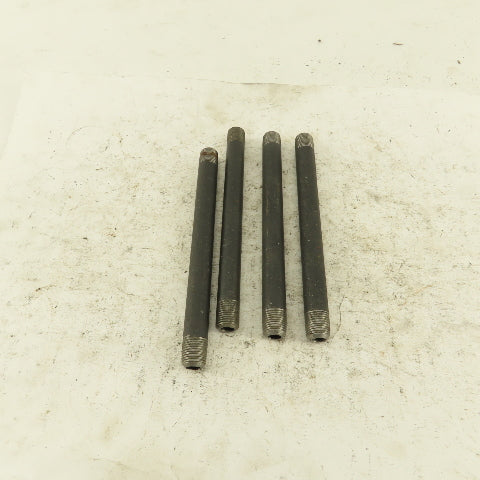 1/8" NPT x4-1/2" Schedule 80 Black Steel Welded Pipe Nipple Lot of 4