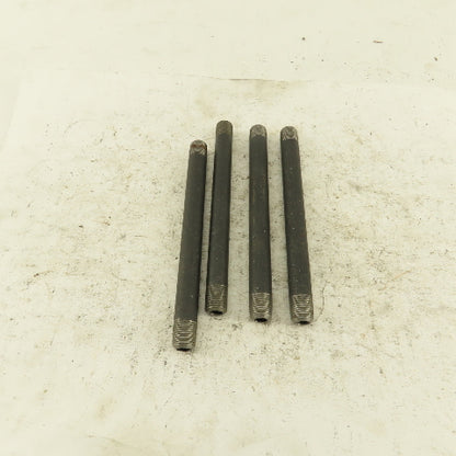 1/8" NPT x4-1/2" Schedule 80 Black Steel Welded Pipe Nipple Lot of 4