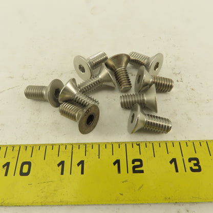 5/16-18 x 1/2" Stainless Steel Flat Socket Allen Head Screw Lot Of 10