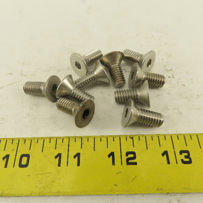 5/16-18 x 1/2" Stainless Steel Flat Socket Allen Head Screw Lot Of 10