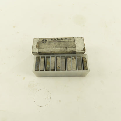 T&D Tool Inc. SPG633C2 Diamond Coated Indexing Tool Cutter Lot of 10