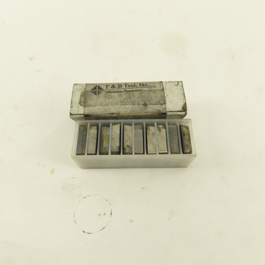 T&D Tool Inc. SPG633C2 Diamond Coated Indexing Tool Cutter Lot of 10