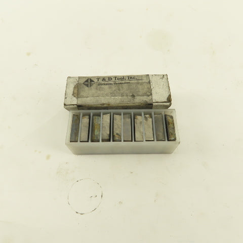 T&D Tool Inc. SPG633C2 Diamond Coated Indexing Tool Cutter Lot of 10