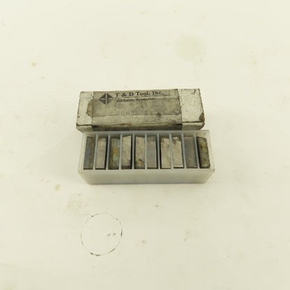 T&D Tool Inc. SPG633C2 Diamond Coated Indexing Tool Cutter Lot of 10