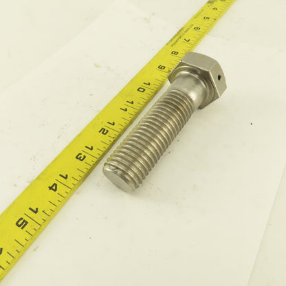 1"-8 x 3-1/2" Stainless Steel Hex Head Safety Wire Bolt