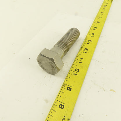 1"-8 x 3-1/2" Stainless Steel Hex Head Safety Wire Bolt