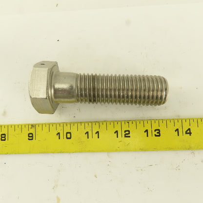 1"-8 x 3-1/2" Stainless Steel Hex Head Safety Wire Bolt