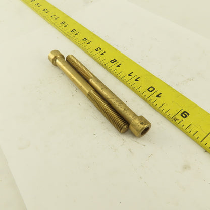 3/8-16 x 4" Brass SHCS Socket Head Cap Screw Lot Of 2