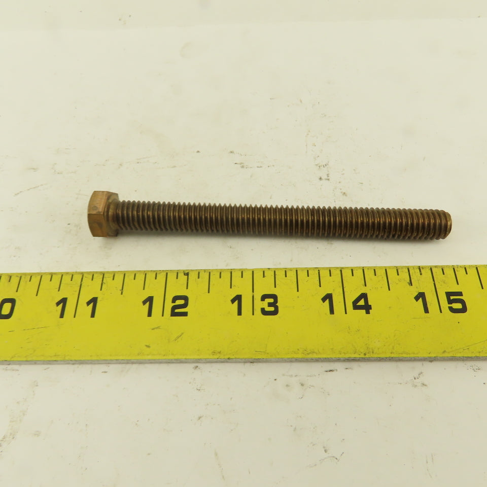 3/8-16 x 4" Silicone Bronze #651 Full Thread Hex Head Bolt