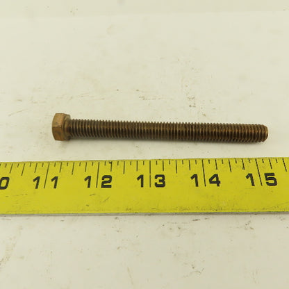 3/8-16 x 4" Silicone Bronze #651 Full Thread Hex Head Bolt