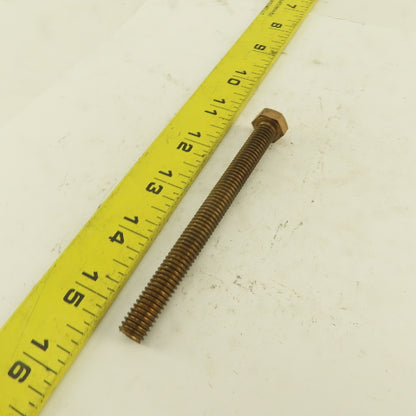 3/8-16 x 4" Silicone Bronze #651 Full Thread Hex Head Bolt