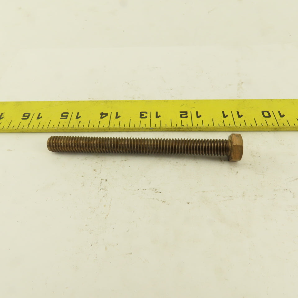 3/8-16 x 4" Silicone Bronze #651 Full Thread Hex Head Bolt