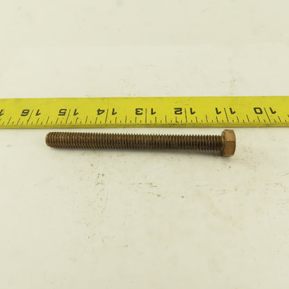 3/8-16 x 4" Silicone Bronze #651 Full Thread Hex Head Bolt