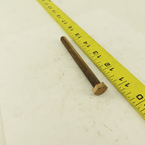 3/8-16 x 4" Silicone Bronze #651 Full Thread Hex Head Bolt